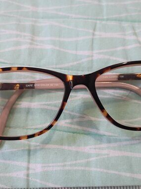 Small Cafe frames glasses 🤓 brown +pink